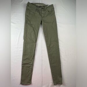 American Eagle - Women’s Pants - Olive Green - Size 6 - Jeggings